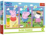 Trefl 3 x 50 db-os puzzle - Peppa malac (34877) (34877)