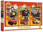 Trefl 3 x 50 db-os puzzle - Sam, a tűzoltó (34880) (34880)