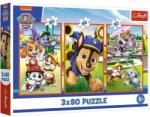 Trefl 3 x 80 db-os puzzle - Mancs őrjárat (34886) (34886)