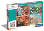Clementoni 4 az 1-ben puzzle (12-16-20-24db-os) - Disney állatok (21523) (21523)