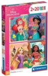 Clementoni 2 x 20 db-os puzzle - Disney Princess (24092) (24092)