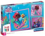 Clementoni 3 x 48 db-os puzzle - Disney - Ariel (25324) (25324)