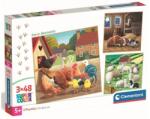 Clementoni 3 x 48 db-os puzzle - Noli Farm Pillanatok (25791) (25791)