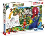Clementoni 60 db-os Színezhető kétoldalas puzzle - Szafari (26994) (26994)