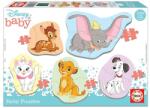 Educa 5 az 1-ben Baby sziluett puzzle (3, 4, 5 db-os) - Disney - Állatok 2 (18591) (18591)