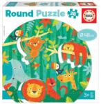 Educa Kör alakú puzzle - Vadon élő állatok (18906) (18906)