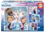 Educa 4 az 1-ben puzzle (12, 16, 20, 25) - Jégvarázs (19735) (19735)
