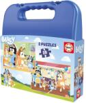 Educa 2 x 20 db-os puzzle bőröndben - Bluey (20348) (20348)