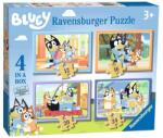 Ravensburger 4 az 1-ben puzzle (12, 16, 20, 24 db-os) - Bluey (03111) (03111)