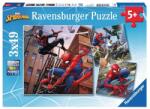 Ravensburger 3 x 49 db-os puzzle - Pókember kalandjai (08025) (08025)