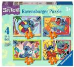 Ravensburger 4 az 1-ben puzzle (12, 16, 20, 24 db-os) - Stitch (12001069) (12001069)
