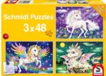 Schmidt Spiele 3 x 48 db-os puzzle - Mythical creatures (56377) (56377)