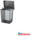 Planet Szemetes kuka pedálos 2x25 literes sötétszürke/világosszürke UP312-245 (63662)