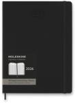 Moleskine 2026 XL PRO függőleges heti, kemény borító, fekete (DHB12PRO4Y26)