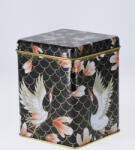  Fém Teatartó Doboz - Virágok és darvak 100g