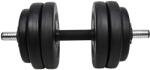 LIFEFIT Lifefit egykezes súlyzó 13 kg, vinil-cement, 30 mm-es rúd/6 × tárcsa (F-CIN-VC-13)