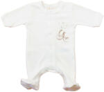 Asti Hosszú ujjú pamut rugdalózó - Kis cipő mintával