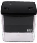  Akvárium, integrált hátsó szűrő, LED világítás, fekete, 20X15X20, 5cm