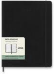 Moleskine 2026 XL heti, puha borító, fekete (DSB12WN4Y26)