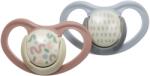 Vital Baby Suzete calmante cu flux de aer Vital Baby - Roz-gri, 6-18 luni, 2 buc (V-445113)