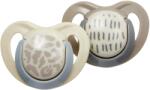 Vital Baby Suzete calmante cu flux de aer Vital Baby - Bej-maro, 0-6 luni, 2 buc (V-445112)