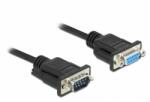 Delock Serial Cable RS-232 D-Sub9 male to female with narrow plug housing 5m Black (86598) (86598)