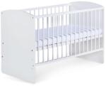 Klups - Babaágy KAROLINA II 120x60 cm fenyő/fehér C-0163 (CI0037)