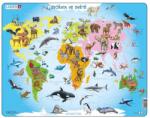 Dino Puzzle EDU cu dinozauri și animale din lume, 28 de piese (122136) Puzzle