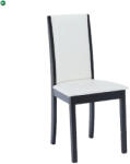  Szék, wenge/fekete/textilbőr fehér, VENIS NEW