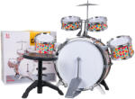 Inlea4Fun Játék dobfelszerelés székkel VITALITY AND NEW RHYTHM Drum - Színes (RA-ZMU.2037T)