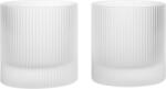 Ferm Living Pahare Ripple Tumbler, 250 ml, matuite, 2 buc (1104270636) Pahar