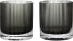 Ferm Living Pahare Ripple Tumbler, 250 ml, gri fumuriu, 2 buc (1104270637) Pahar