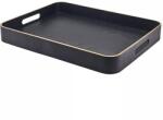 GenWare Tavă de servire, furnir din lemn, negru, Înălțime: 60 mm, Lungime: 500 mm, Lățime: 380 mm Tava