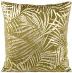 Takoy Puha bársony díszpárnahuzat arany levélmintával