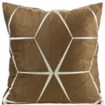 Takoy Bársony díszpárnahuzat BLINK 28 ezüst geometriai mintával