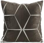 Takoy Bársony díszpárnahuzat BLINK 28 ezüst geometriai mintával-HF-391231