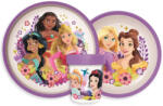 Disney Hercegnők csúszásmentes étkészlet, micro műanyag szett Nr1