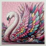  Elegáns hattyú fa puzzle (oc-elegantswan-l)