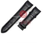  Curea piele capăt curbat neagră tip Tissot 035 pentru deployant 24mm