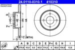 ATE Disc frana ATE 24.0110-0310.1 (24.0110-0310.1)