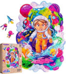 Puzzler Puzzle Puzzler Puzzler din lemn, colorat - Aventurierul spațial Puzzle
