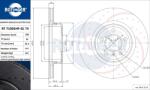 ROTINGER Disc frana ROTINGER GRAPHITE DRILLED & SLOTTED PLUS RT 71005HP-GL T5 (RT 71005HP-GL T5)