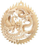 Wooden Toy / Wck JUCĂRIE DIN LEMN, Puzzle 3D WCK Dragon și Phoenix