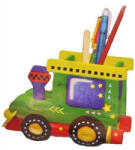 ARTLOVER Puzzle 3D Suport pentru creioane Locomotiva cu culori