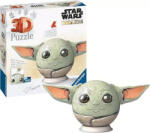 Ravensburger Puzzle 3D Puzzle-Ball Star Wars: Baby Yoda cu urechi, 72 de piese