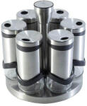 Berlingerhaus Set 6 recipiente pentru condimente 120 ml si suport rotativ din otel inoxidabil Spiceholders Berlinger Haus BH 1991 (BH/1991) - efistore - 244,99 RON Solnita condimente