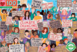 eeBoo Puzzle Protest pentru protecția climei 100 de piese Puzzle