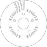 TRW Disc frana TRW DF6754 (DF6754) - automobilus