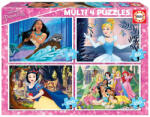 Educa Puzzle EDUCA Disney Princess 4 în 1 (50, 80, 100, 150 piese) Puzzle