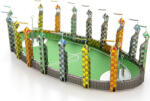 Metal Earth Puzzle 3D Metal Earth Set de construcție luxos din oțel Harry Potter Teren de Quidditch